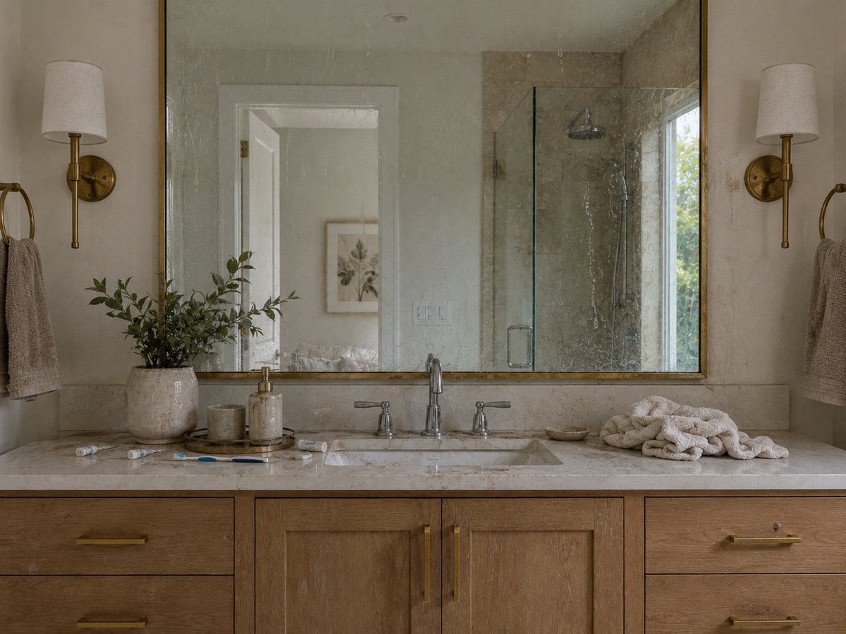 Bathroom before cleaning