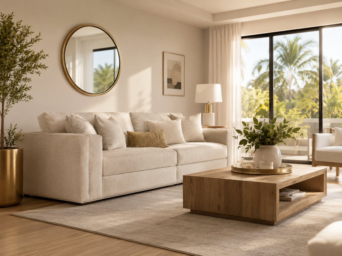 Living room after cleaning by Precise Pro